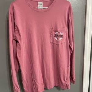Pink (Victoria secret) pinkish long sleeve shirt size medium.